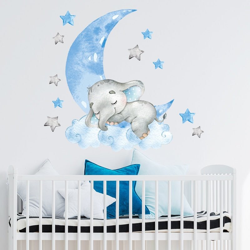 BabyElephant™ - Autocollants muraux pour chambre de bébé | bébé - Mum&kids