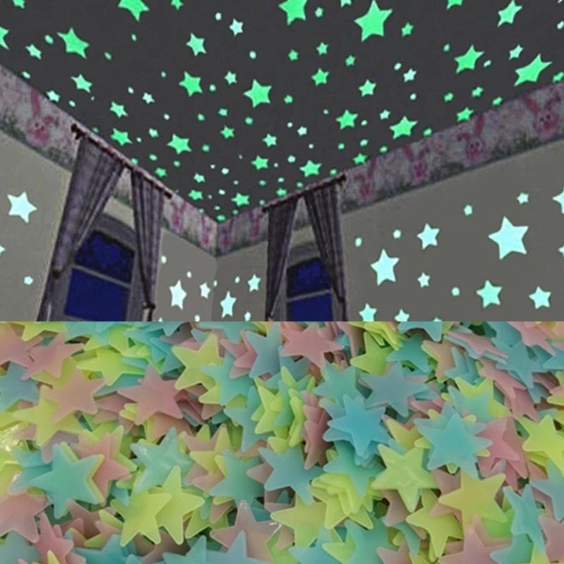 DarkStars™ - Étoiles 3D scintillantes dans la nuit | bébé - Mum&kids